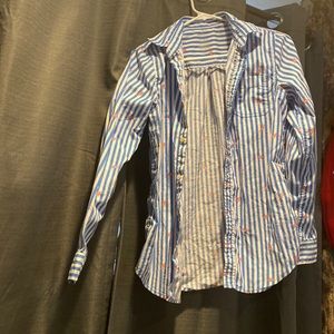 Arizona Jeans Abstract Button Down sz XL